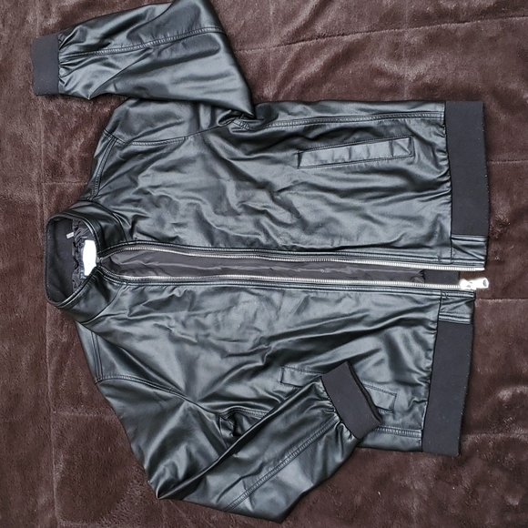 Calvin Klein Zip-up leather Jacket